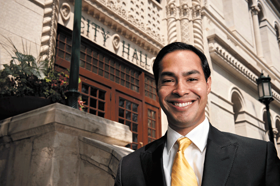 Julian Castro With City Hall Wallpaper