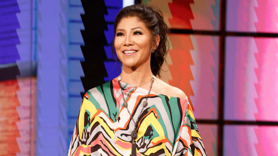 Julie Chen Colorful Outfit Television Show Wallpaper