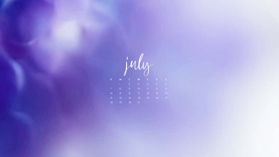 July Desktop Calendar Background Wallpaper