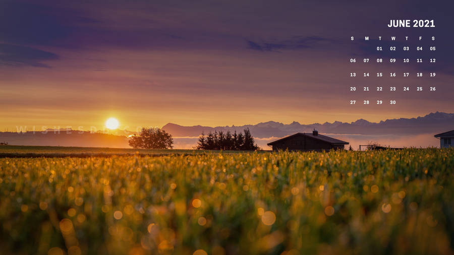 June 2021 Calendar 3840 X 2160 Wallpaper