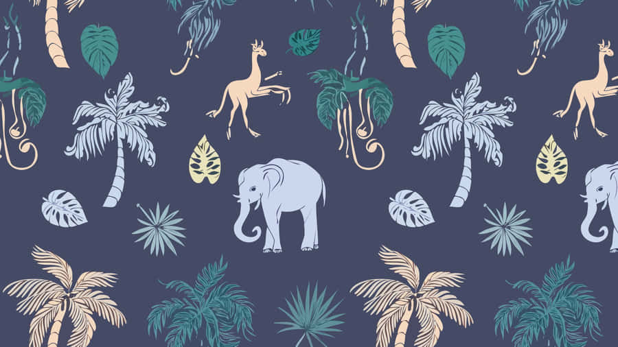Jungle Print Pattern Wallpaper
