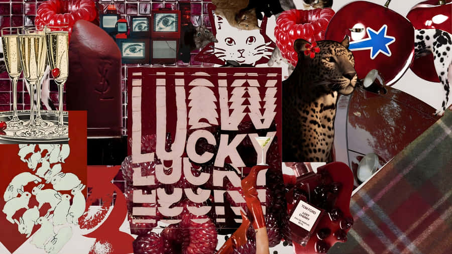 Junk Art Collage Wallpaper