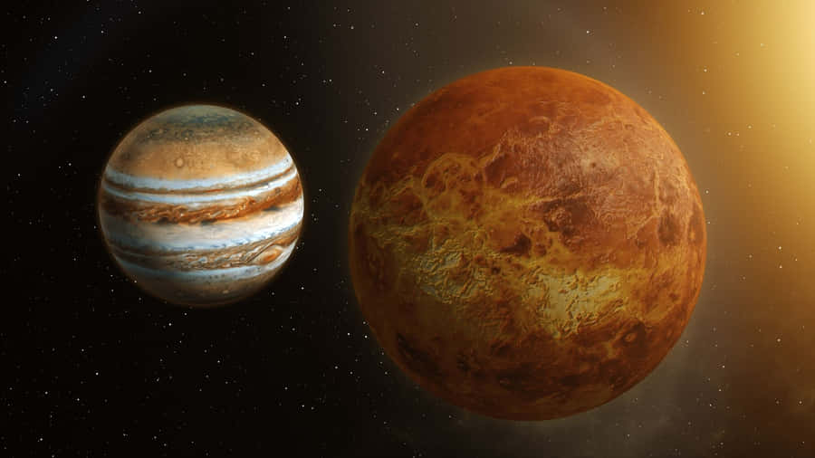 Jupiter And Venus Wallpaper