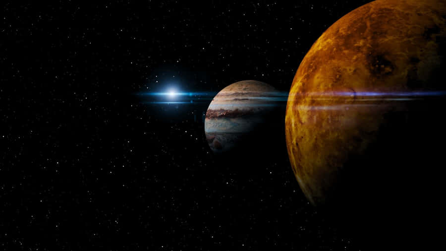 Jupiter And Venus Wallpaper