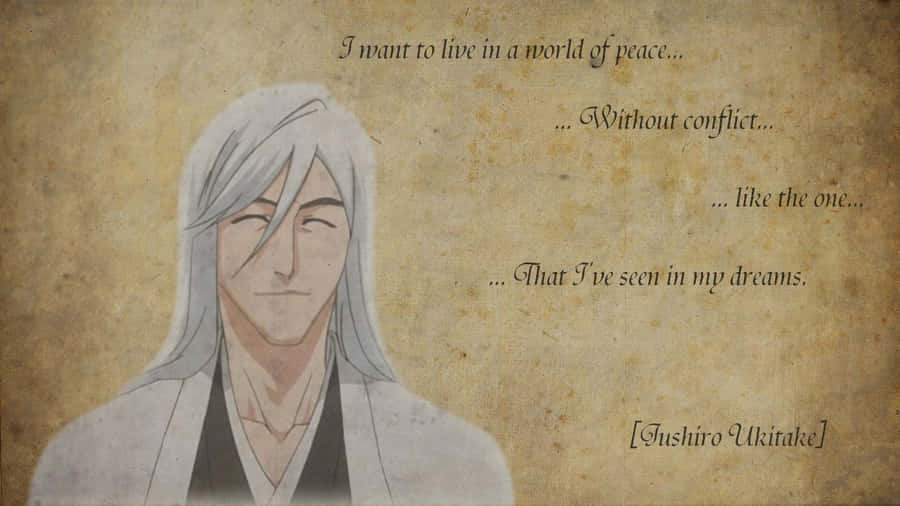 Jushiro Ukitake, A Powerful Warrior And Leader In Bleach Wallpaper