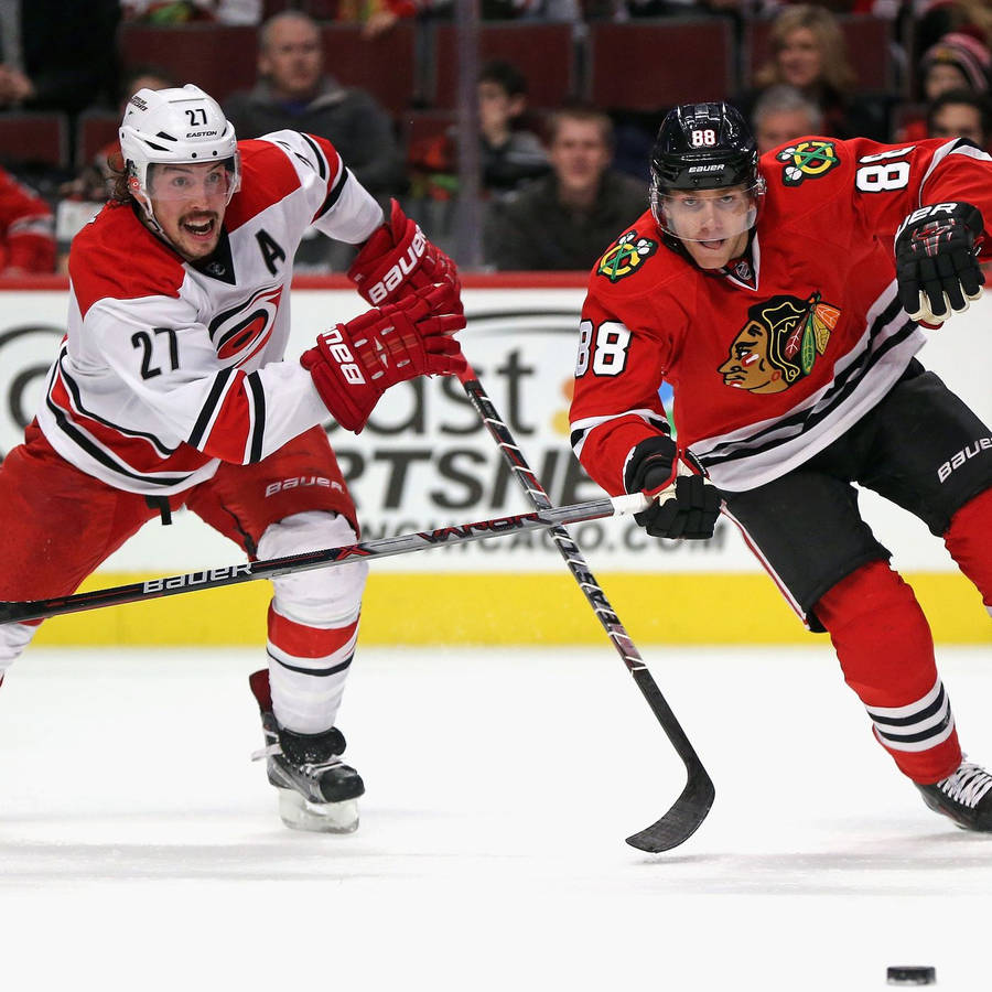 Justin Faulk Chasing The Puck Wallpaper