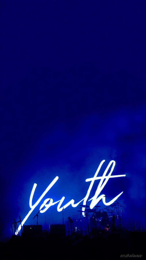 Juvenile Youth Blue Portrait Wallpaper