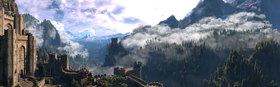 Kaer Morhen Fortress Panorama Wallpaper
