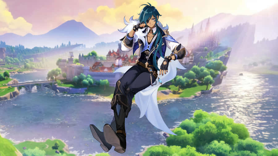 Kaeya Of The Mondstadt Region, Protector Of The People. Wallpaper