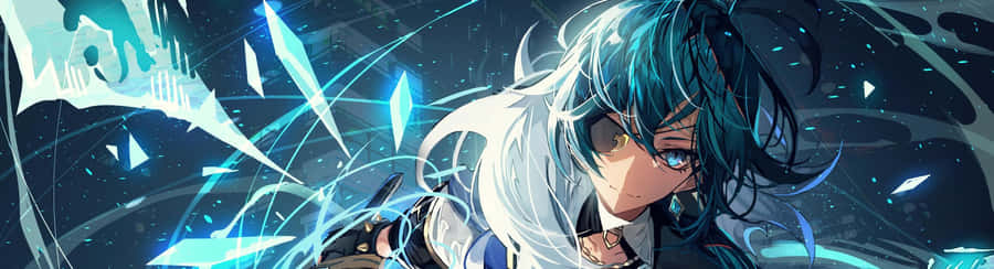 Kaeya, The Loveable Cheerful Character From The Popular Videogame Genshin Impact. Wallpaper