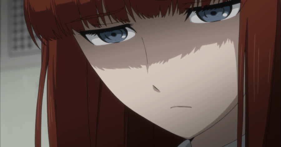 Kagari Shiina From Steins;gate 0 Posing In A Beautifully Designed Environment Wallpaper