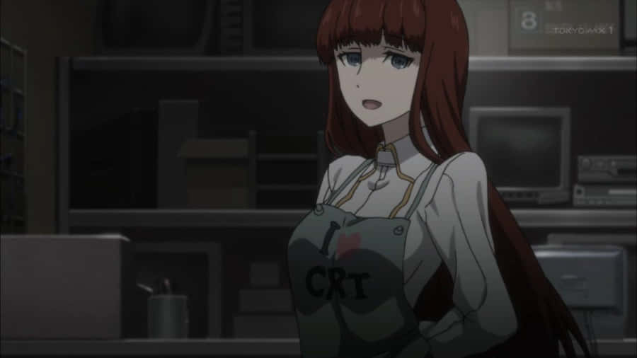 Kagari Shiina In A Captivating Pose With A Scenic Background Wallpaper