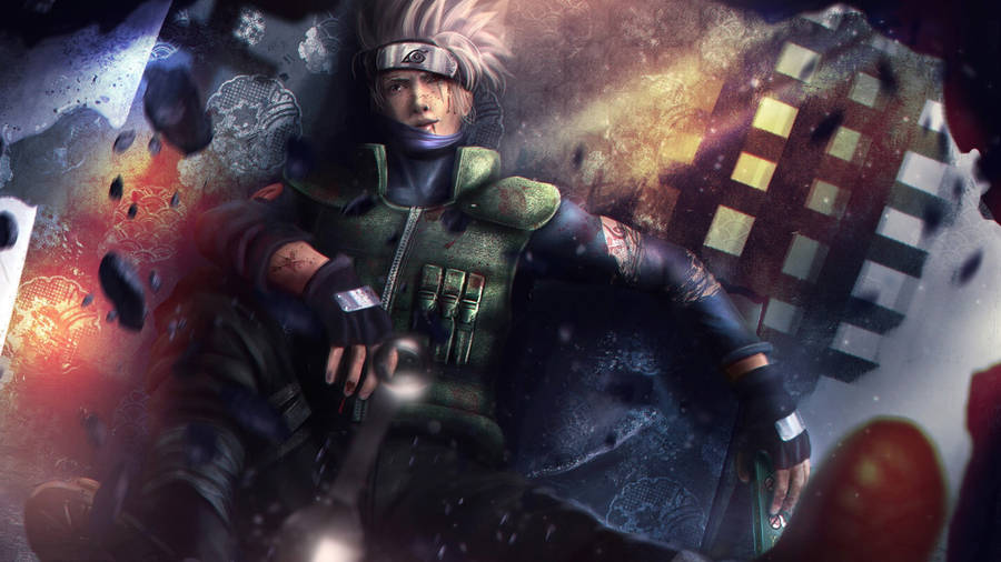 Kakashi 4k Full Face After Battle Wallpaper