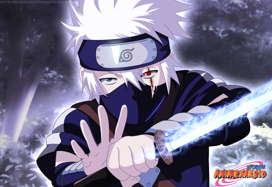 Kakashi 4k White Light Chakra Sabre Wallpaper
