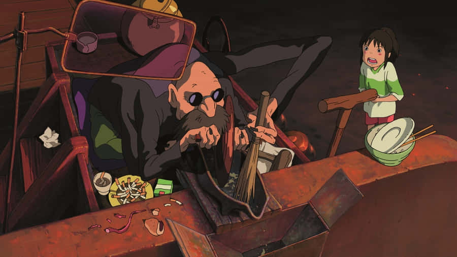 Kamaji In Sen To Chihiro No Kamikakushi Wallpaper