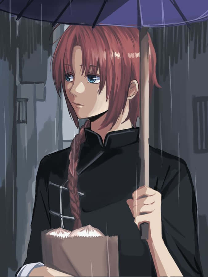 Kamui Rainy Day Umbrella Wallpaper