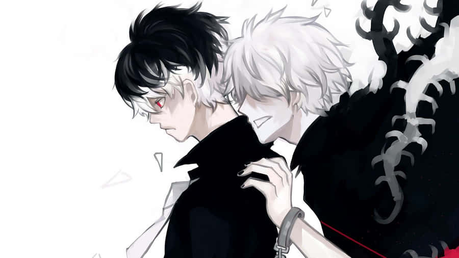 Kaneki Sad Ghould And Human Forms Wallpaper