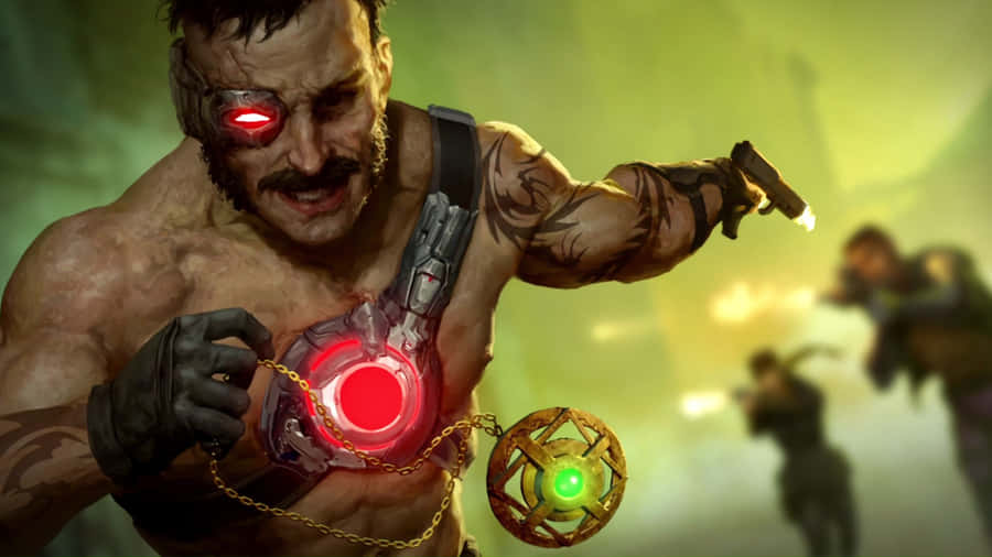 Kano Unleashing His Fury In Mortal Kombat Wallpaper