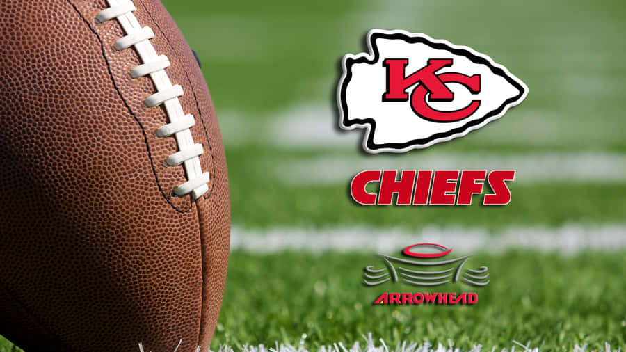 Kansas City Chiefs 4k Ball And Logo Wallpaper