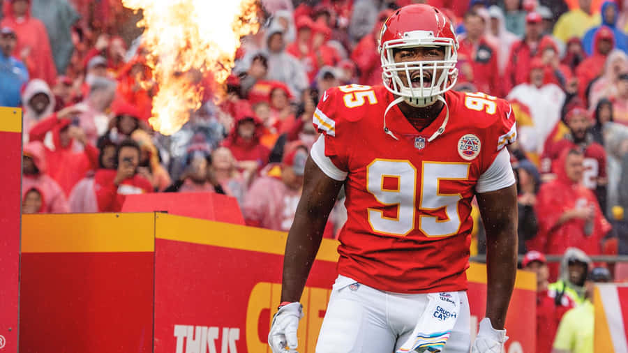 Kansas City Chiefs Chris Jones Game Wallpaper