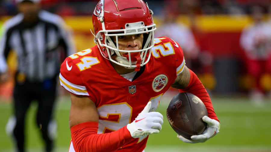 Kansas City Chiefs Player In Action Wallpaper