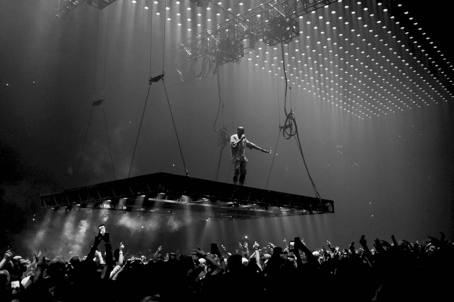 Kanye West Saint Pablo Grayscale Wallpaper