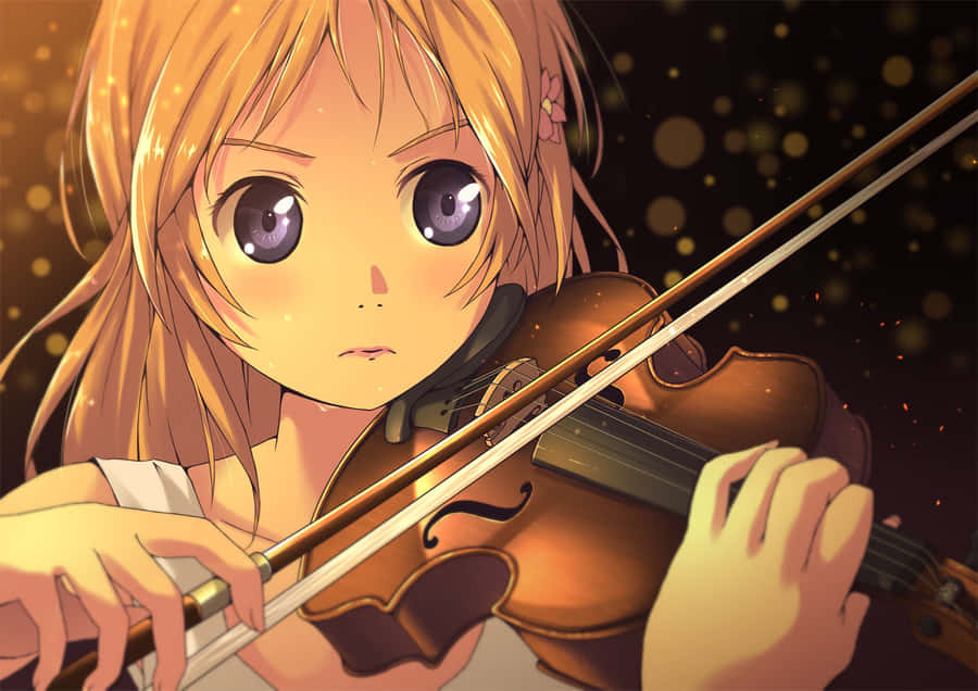 Kaori Miyazono Violin Performance Wallpaper