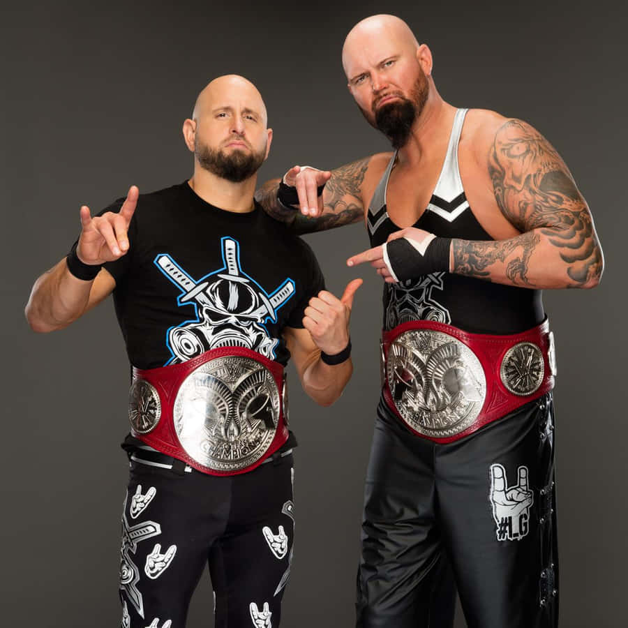 Karl Anderson And Doc Gallows Pose In A Professional Photoshoot Wallpaper