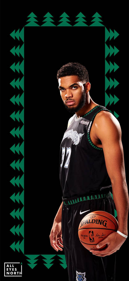 Karl-anthony Towns Timberwolves Center Wallpaper