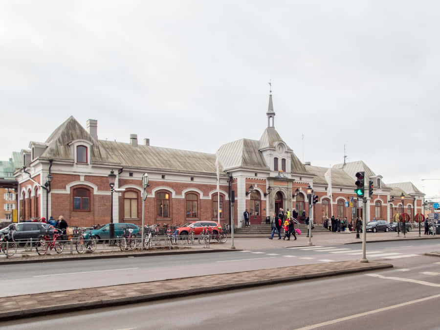 Karlstad Sweden Historic Train Station Wallpaper