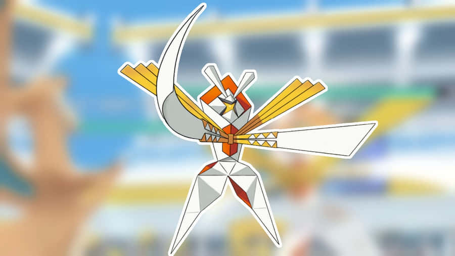 Kartana Pokemon With Blurred Background Wallpaper