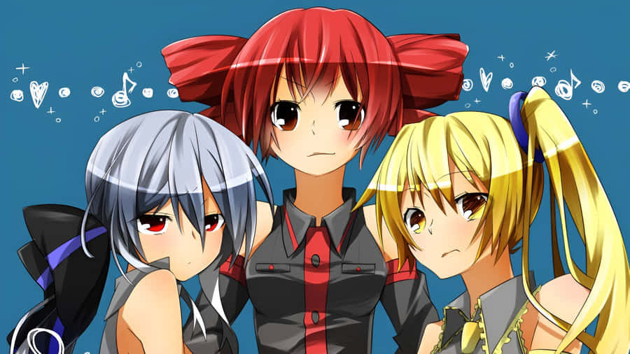 Kasane Teto And Friends Wallpaper