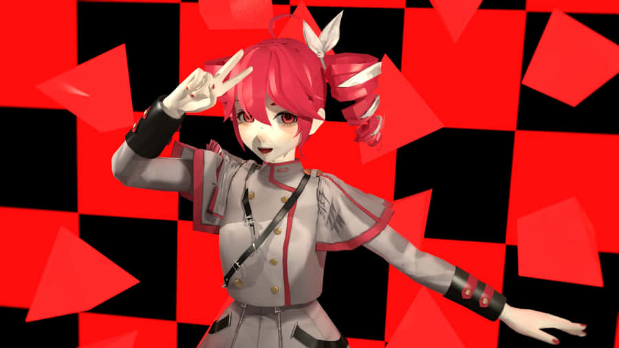 Kasane Teto Dance Pose Wallpaper