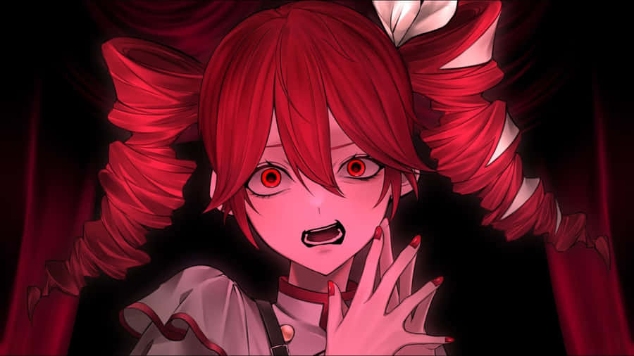 Kasane Teto Intense Expression Wallpaper