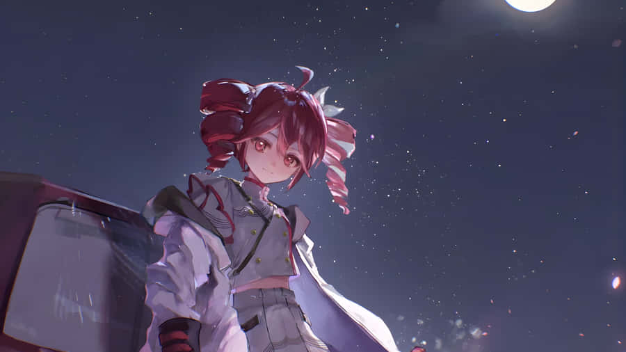 Kasane Teto Night Scene Wallpaper