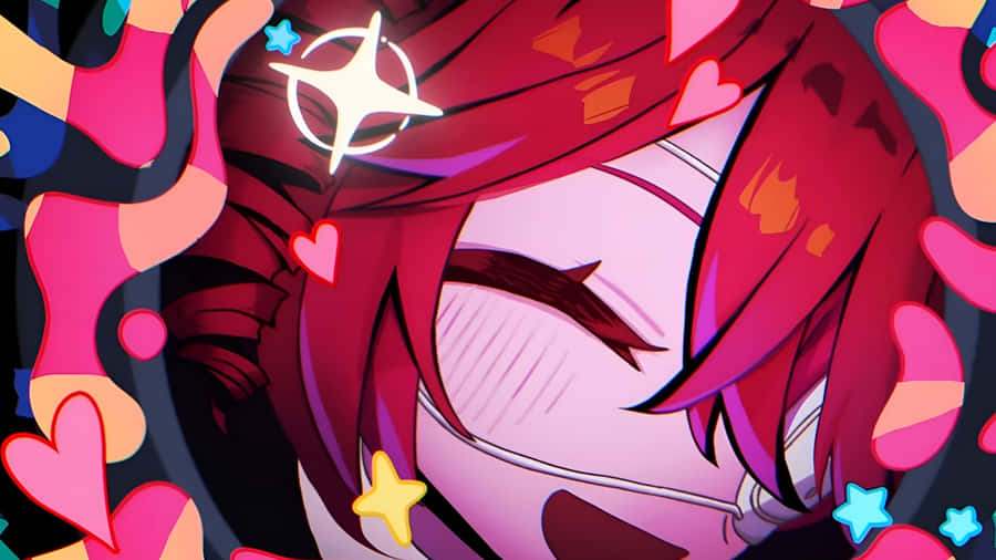 Kasane Teto Vibrant Expression Wallpaper