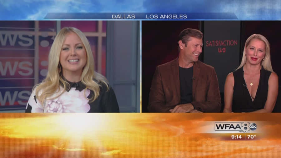 Katherine Lanasa Posing Elegantly In A Photoshoot Wallpaper