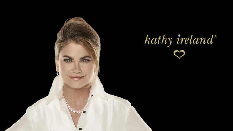 Kathy Ireland Exuding Elegance And Sophistication In A Black Outfit Wallpaper