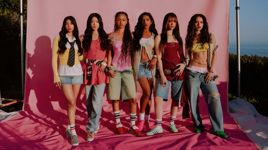 Katseye Summer Fashion Collection Wallpaper