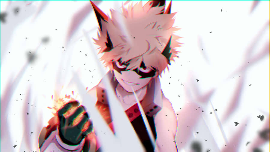 Katsuki Bakugo Power Unleashed4 K Wallpaper