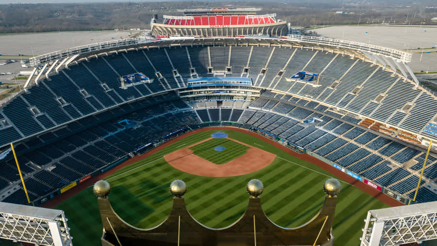Kauffman Stadium Aerial View Wallpaper