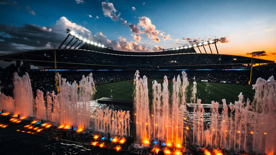 Kauffman Stadium Night View Wallpaper