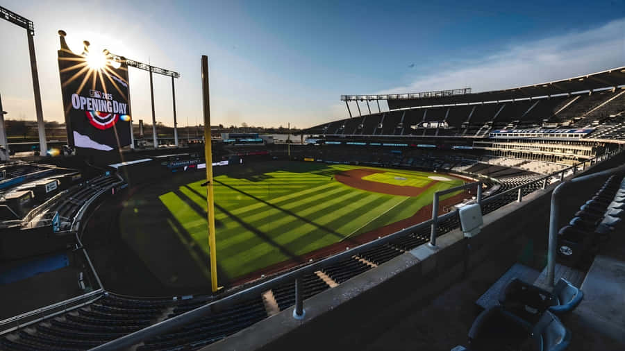 Kauffman Stadium Sunset View Wallpaper