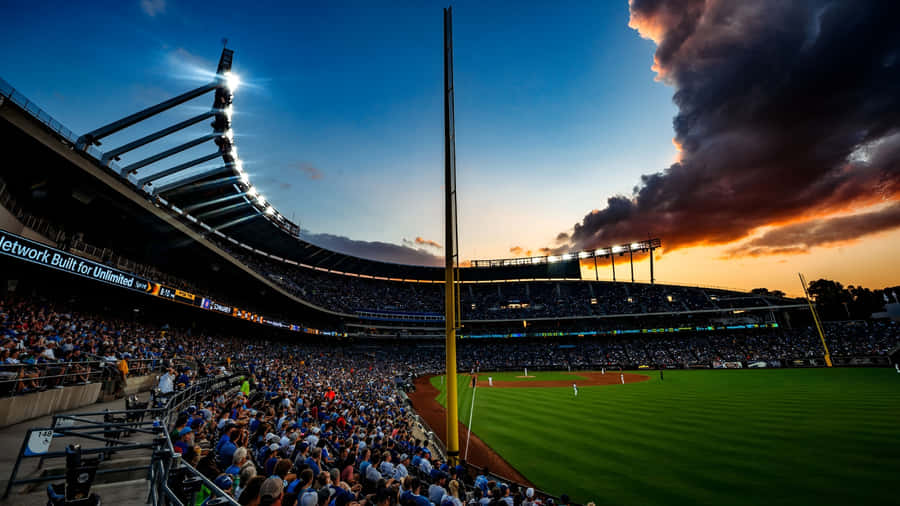 Kauffman Stadium Sunset View Wallpaper