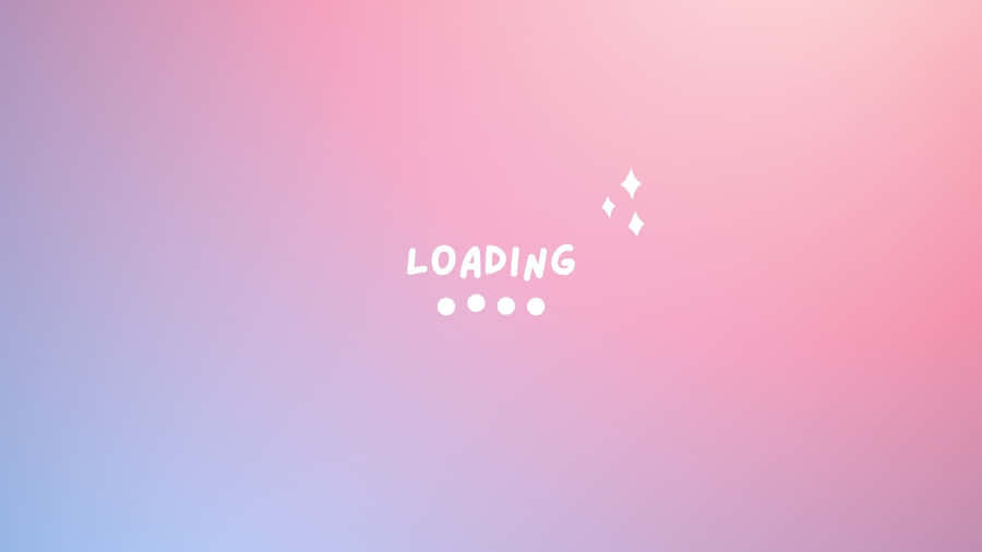 Kawaii Aesthetic Loading Notification Wallpaper