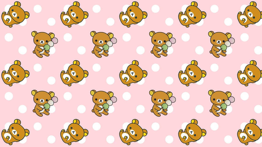 Kawaii Aesthetic Teddy Bear Computer Wallpaper