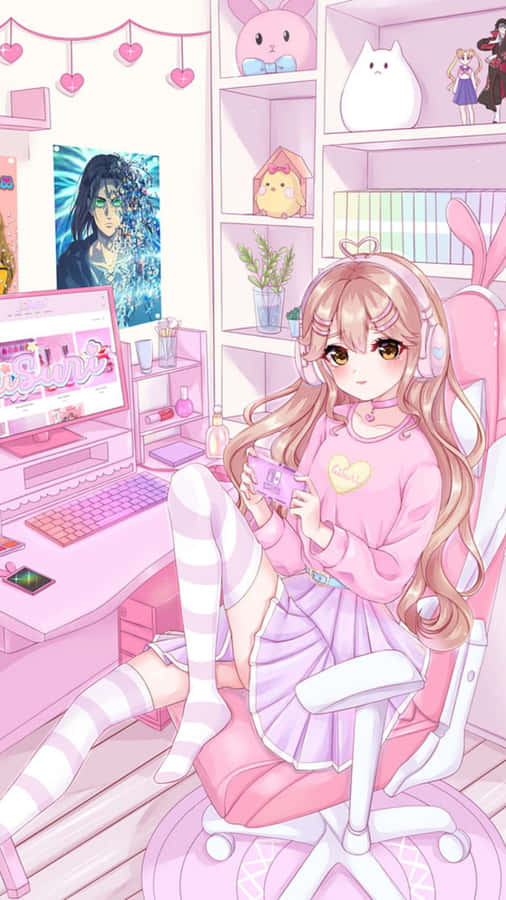 Kawaii Gaming World - A Cute And Colorful Adventure Wallpaper