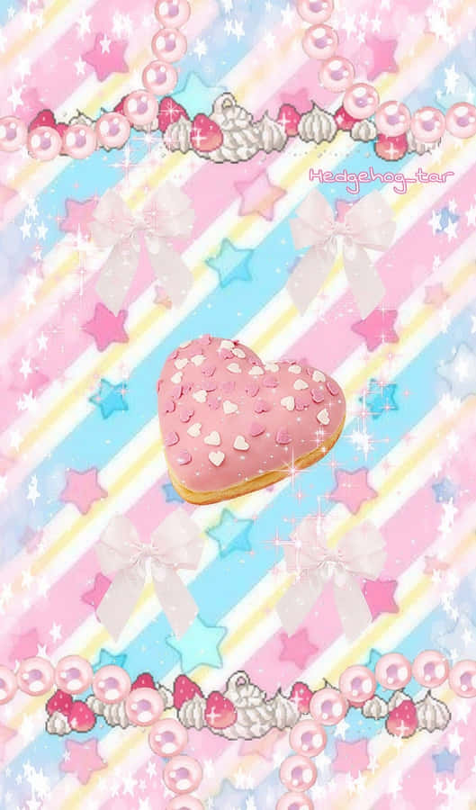 Kawaii Pastel Heart Wallpaper Wallpaper