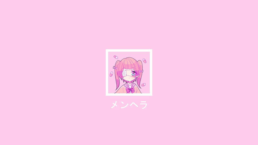 Kawaii Pink Aesthetic Anime Art Wallpaper