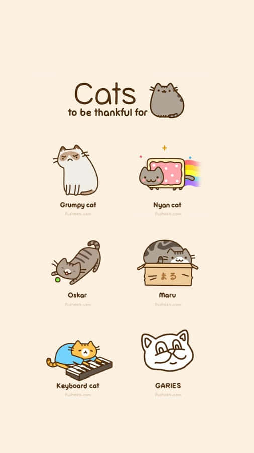 Kawaii Pusheen Letting Its Cuteness Shine Brightly